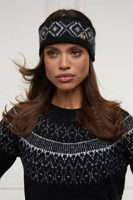 Fairisle Headband (Black)