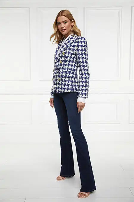 Knightsbridge Blazer (Large Scale Navy Houndstooth)