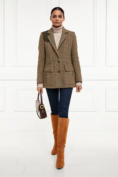 Single Breasted Field Blazer (Hailes Green Tweed)