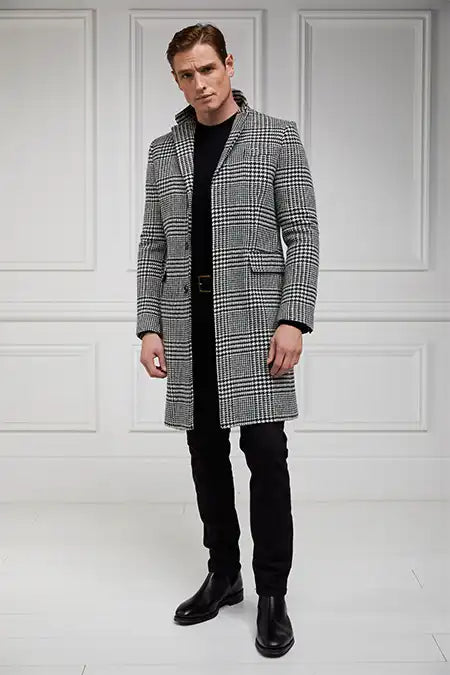 The Cheltenham Coat (Large Scale Prince of Wales Mono) - Boutique